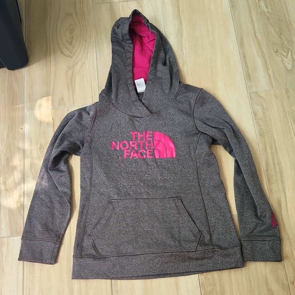 North Face size S pink and grey sweatshirt
